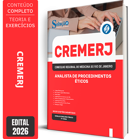 Apostila CREMERJ 2026 - Analista de Procedimentos Éticos