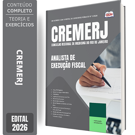 Apostila CREMERJ 2026 - Analista de Execução Fiscal