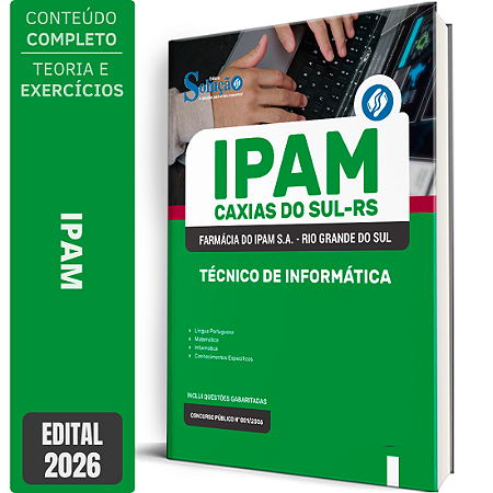 Apostila Farmácia do IPAM 2026 - Técnico de Informática