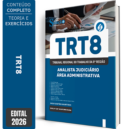 Apostila TRT8 2026 Analista Judiciário - Área Administrativa