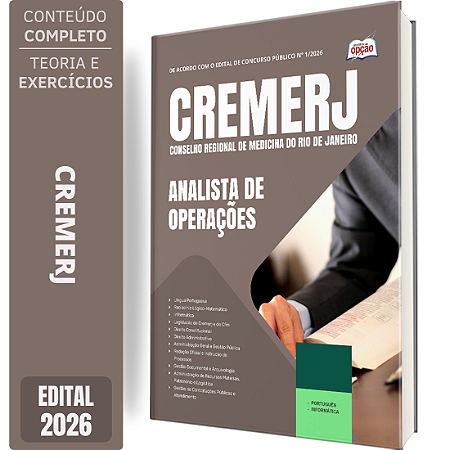 Apostila CREMERJ 2026 - Analista de Operações