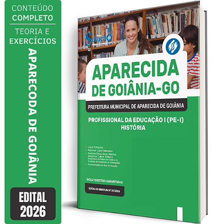 Apostila Prefeitura de Aparecida de Goiânia GO 2026 Profissional da Educação 1 - História