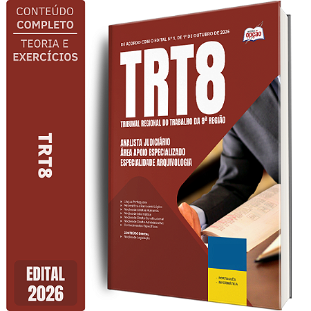 Apostila TRT8 2026 Analista Judiciário - Especialidade Arquivologia