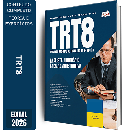 Apostila TRT8 2026 Analista Judiciário - Área Administrativa