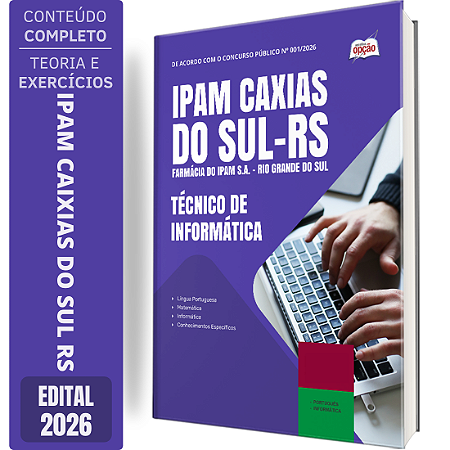 Apostila Farmácia IPAM 2026 - Técnico de Informática
