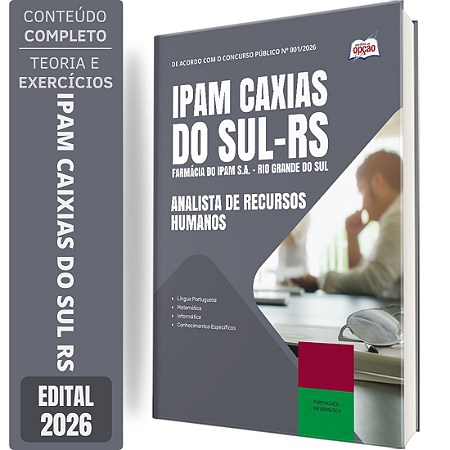 Apostila Farmácia do IPAM 2026 - Analista de Recursos Humanos