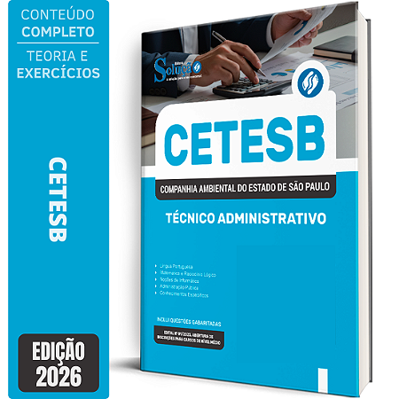Apostila CETESB SP 2026 - Técnico Administrativo