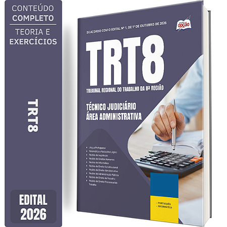 Apostila TRT8 2026 Técnico Judiciário - Área Administrativa