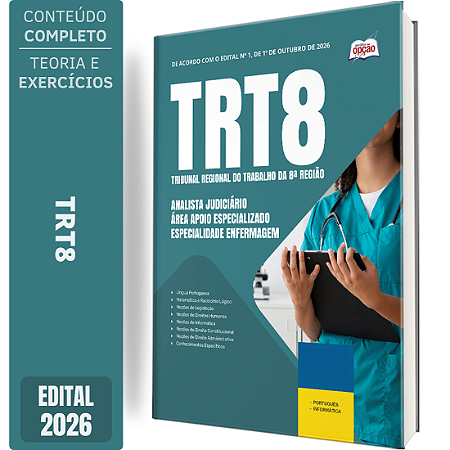 Apostila TRT8 2026 Analista Judiciário - Especialidade Enfermagem