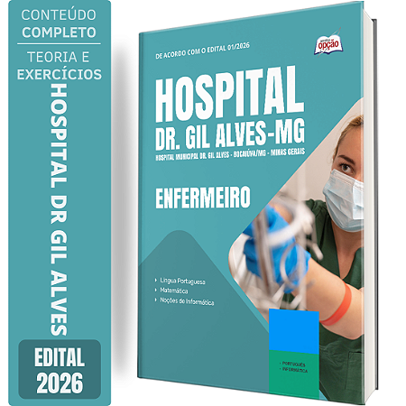 Apostila Hospital Municipal Dr. Gil Alves Bocaiúva MG 2026 - Enfermeiro