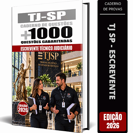 Caderno de Questõs TJ SP 2026 - Escrevente