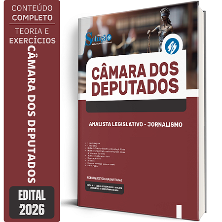 Apostila Câmara dos Deputados 2026 Analista Legislativo - Área: Jornalismo