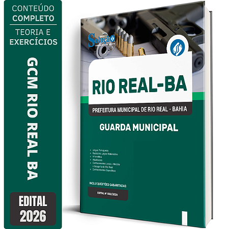 Apostila Prefeitura de Rio Real BA 2026 GCM - Guarda Municipal