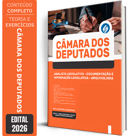 Apostila Câmara dos Deputados 2026 Analista Legislativo - Área: Arquivologia
