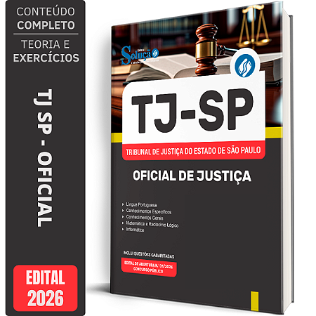 Apostila TJ SP 2026 - Oficial de Justiça