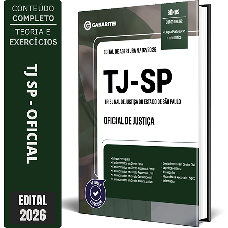 Apostila TJ SP 2026 - Oficial de Justiça