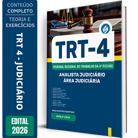 Apostila TRT4 2026 Técnico Judiciário - Área Administrativa