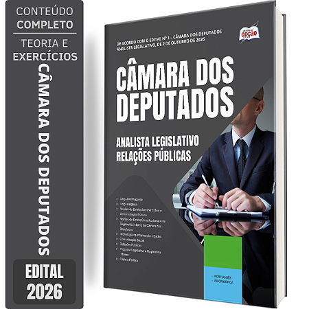Apostila Câmara dos Deputados 2026 Analista Legislativo - Área: Relações Públicas