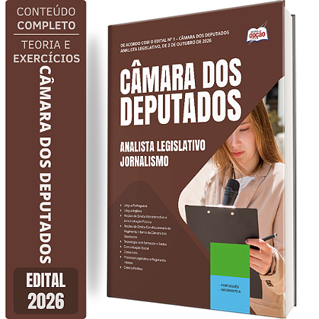 Apostila Câmara dos Deputados 2026 Analista Legislativo - Jornalismo