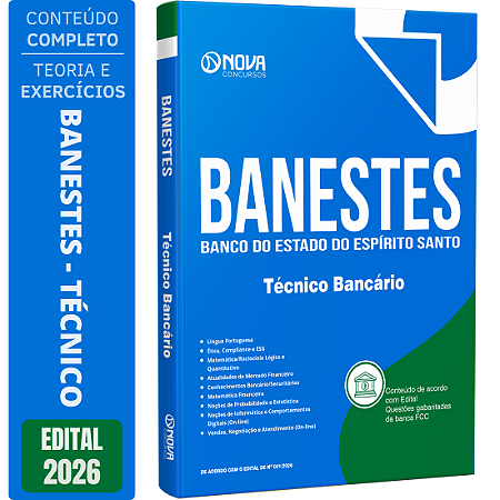 Apostila Banestes 2026 - Técnico Bancário