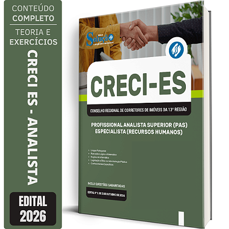 Apostila CRECI ES 2026 Profissional Analista Superior - Recursos Humanos