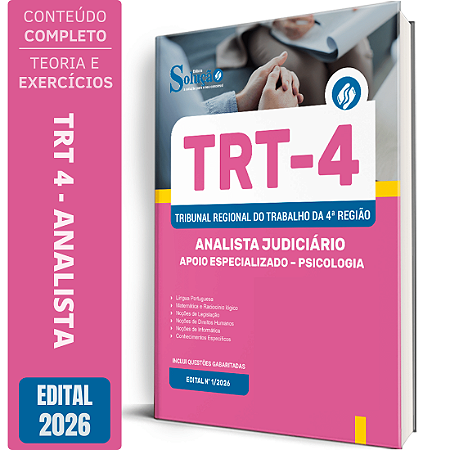 Apostila TRT4 2026 Analista Judiciário - Especialidade Psicologia