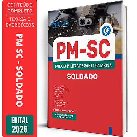 Apostila PM SC 2026 - Soldado do Quadro de Praças Policial Militar