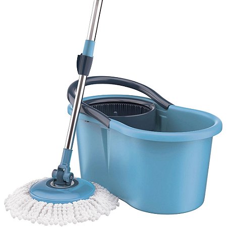 Conjunto Mop Rotatorio C/ Balde 13 L C/ Cesto E Refil