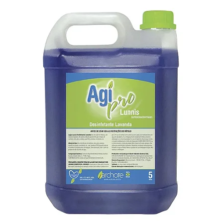 Desinfetante Agipro Lunnis 5L Concentrado Lavanda