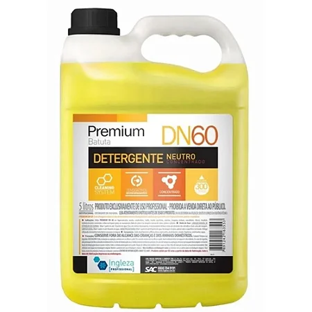 Detergente Neutro Premium Dn60 Concentrado 5Lt