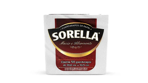 Guardanapo Sorella 30X30,5 Cm (50 Und)