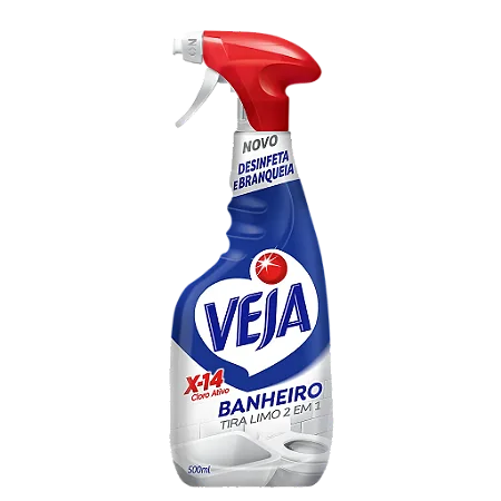 Limpador Veja X-14 Tira Limo C/ Gatilho 2X1 500Ml