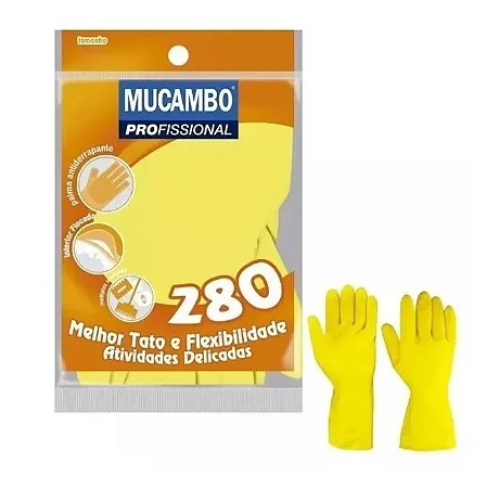 Luva Mucambo Amarela G