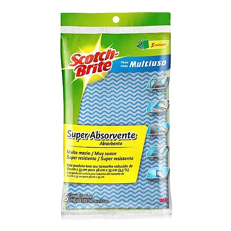 Pano Multiuso Schot Brite C/5 Undidades Azul