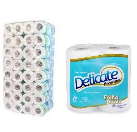 Papel Higienico Delicate Premium C/64 F.Dupla 30Mt