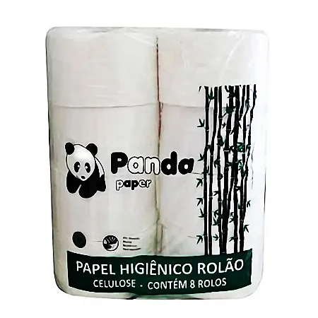 Papel Higiênico Rolão Panda 100% Celulose C/8