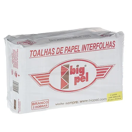 Papel Interfolha Bigpel 20X20,5 Bc.100% C/1000Fls