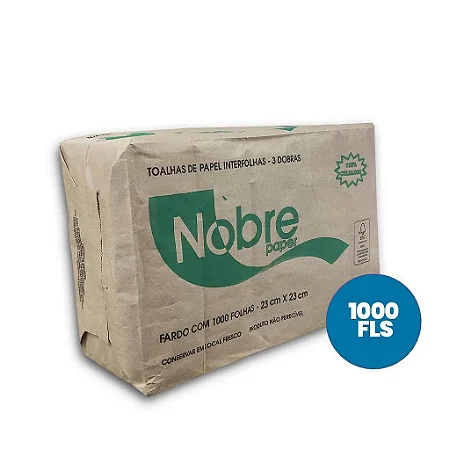 Papel Interfolha Nobre 23X23 Prata C/1000 3D 100%