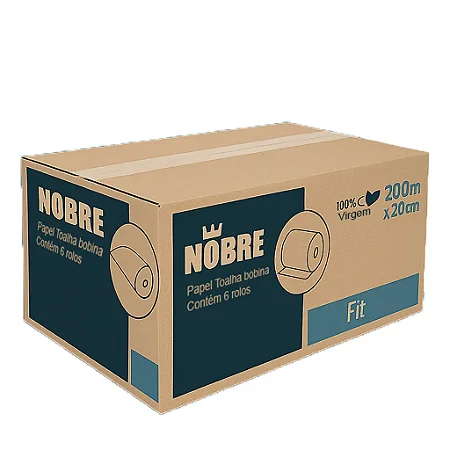 Papel Toalha Bobina Nobre Fitiness 200 Mts