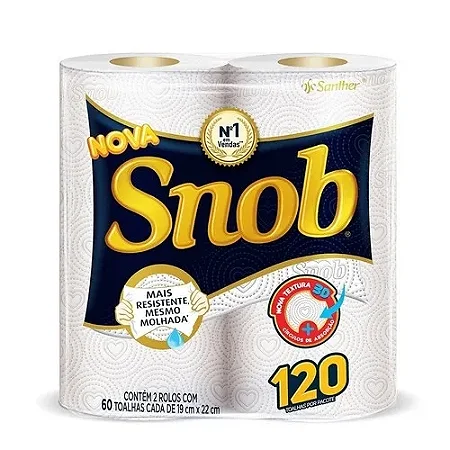 Papel Toalha Snob Branco (2 Und)