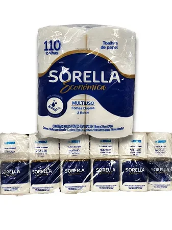 Papel Toalha Sorella Fardo C/12 Pcts
