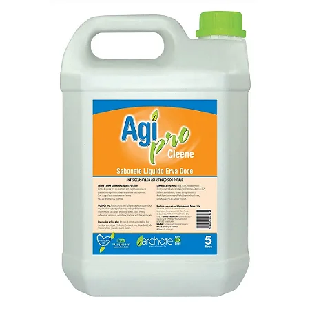 Sabonete Agipro Cleene Erva Doce 5 Lts.