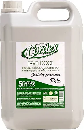 Sabonete Cordex Erva Doce 5 Lts.