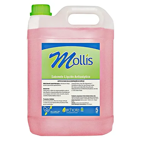 Sabonete Mollis Antisséptico 5 Lt