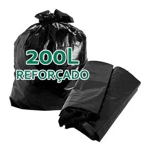 Saco De Lixo Entulix 200Lt Preto Extra Reforçado C/100