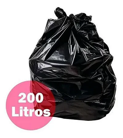 Saco De Lixo Rr Limp 200 Lt Preto Leve 04 C/100
