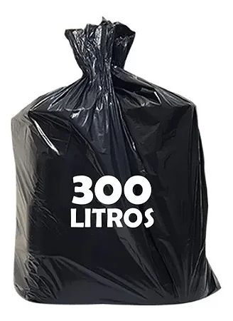 Saco De Lixo Rr Limp 300 Lt Preto Pesado C/100