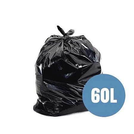 Saco De Lixo Rr Limp 60 Lt Preto C/100