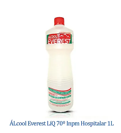 ÁLcool Everest LíQ 70º Inpm Hospitalar 1L Profissional