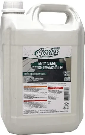 Cera Cordex Brilho Instantaneo Fast Verde 5 Lts.